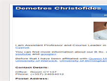 Tablet Screenshot of christofides.org